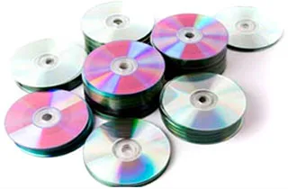 Duplicated discs with color printing